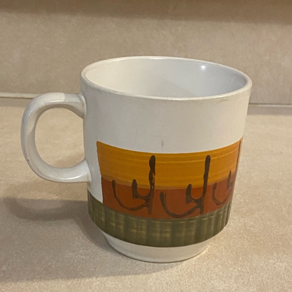 Casual Ceram Galaxy Stoneware 1960’s Vintage Coffee/Tea Mug   #8007 Japan EUC